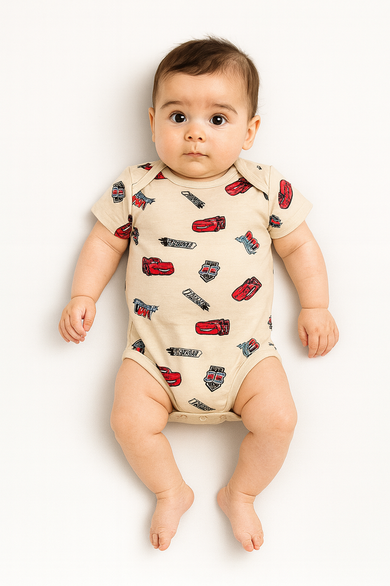Red car Romper
