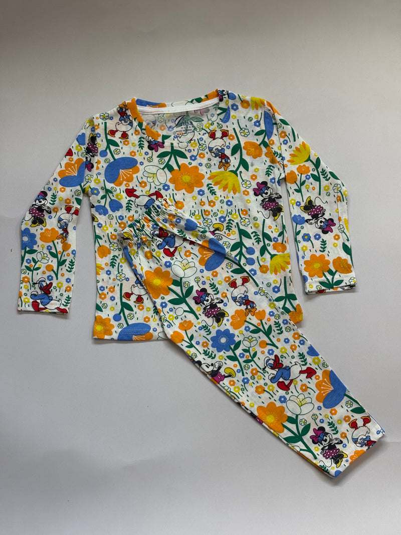 Girls Full Sleeve Set 002 - Florals & White