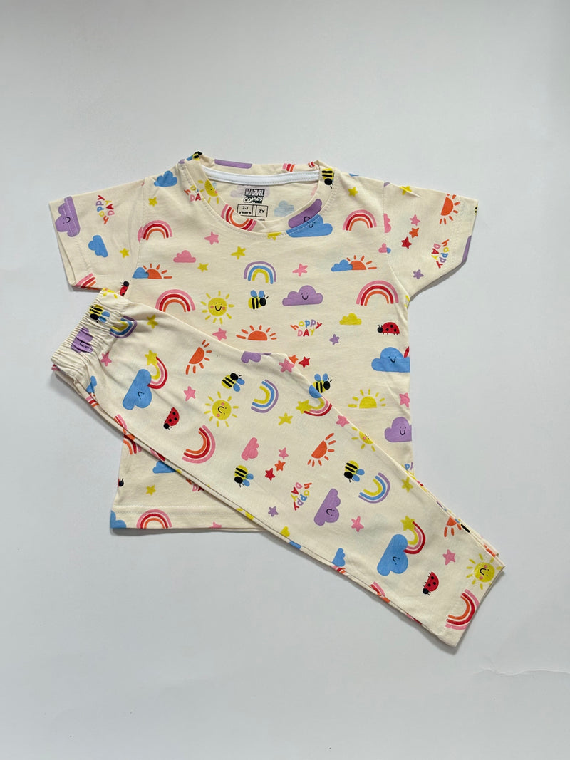 Kids Suit -rainbow Pajama set for  boys
