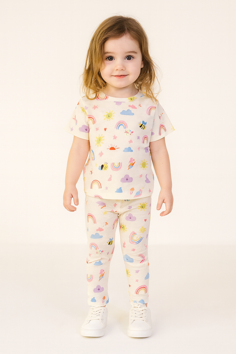 Kids Suit -rainbow Pajama set for  boys
