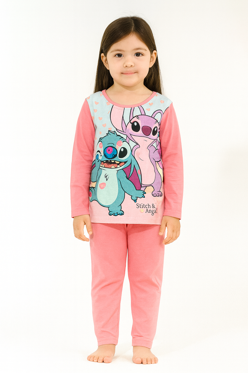 Full sleeve sets- baby pink with rabbit