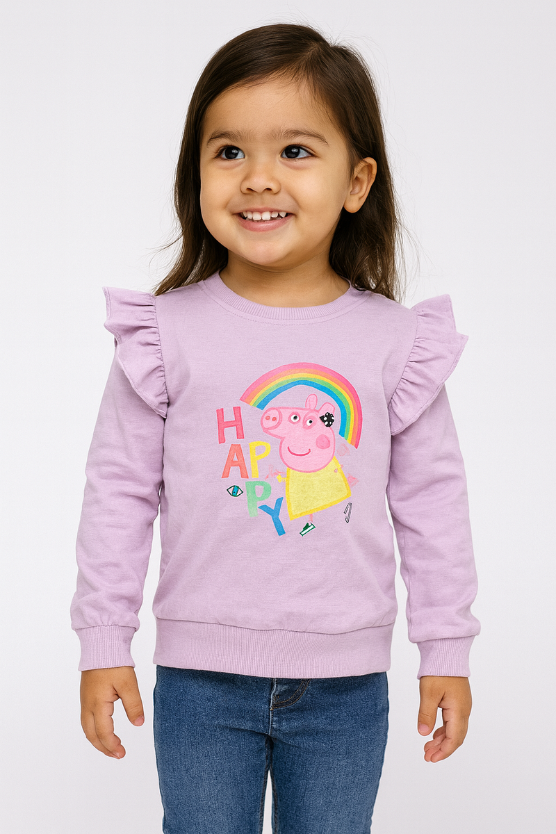 Premium loop net -violet with rainbow