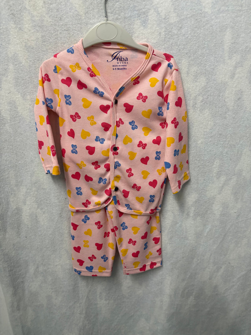 Full Sleeve Baby Jabla. Pink Red Heart in