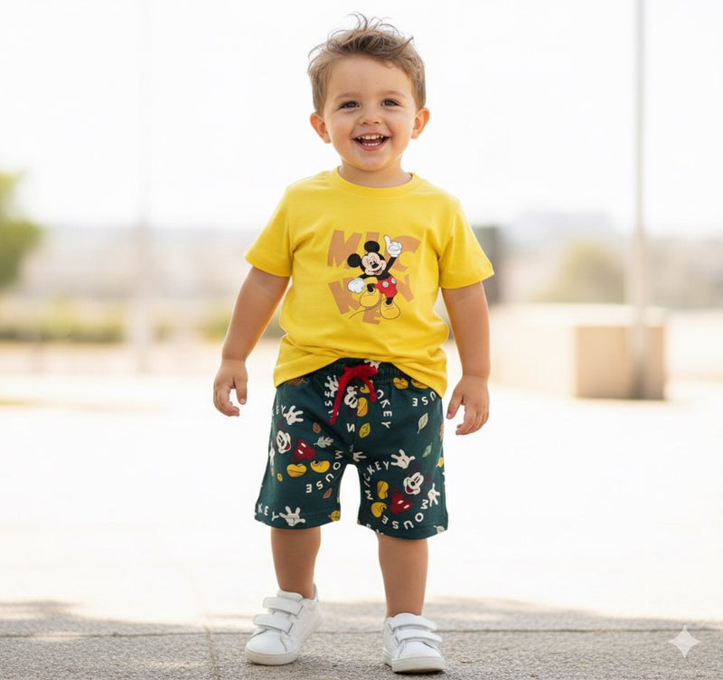 Yellow Mickey Boys Set