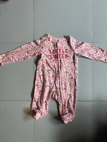 Pink Flowers little sister 10/6-Jumpsuits