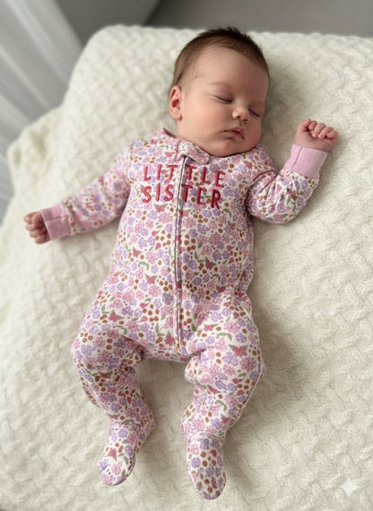 Pink Flowers little sister 10/6-Jumpsuits
