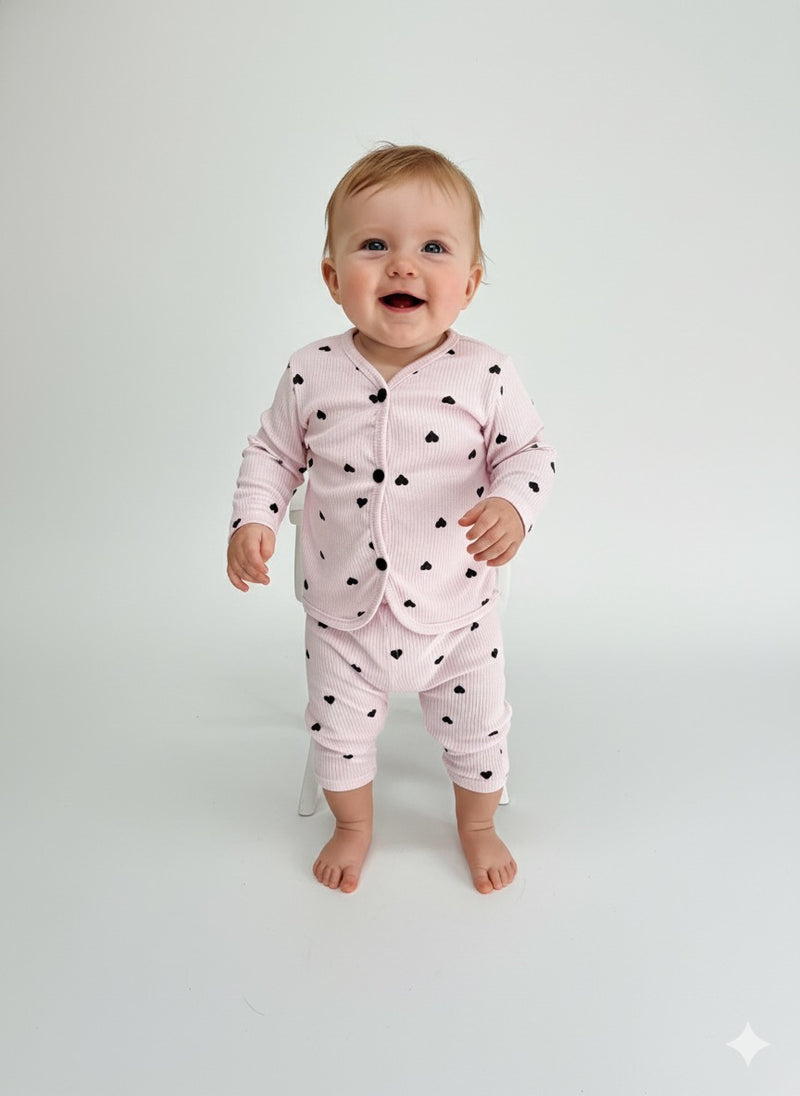 Full sleeve with pink heart in Jabla