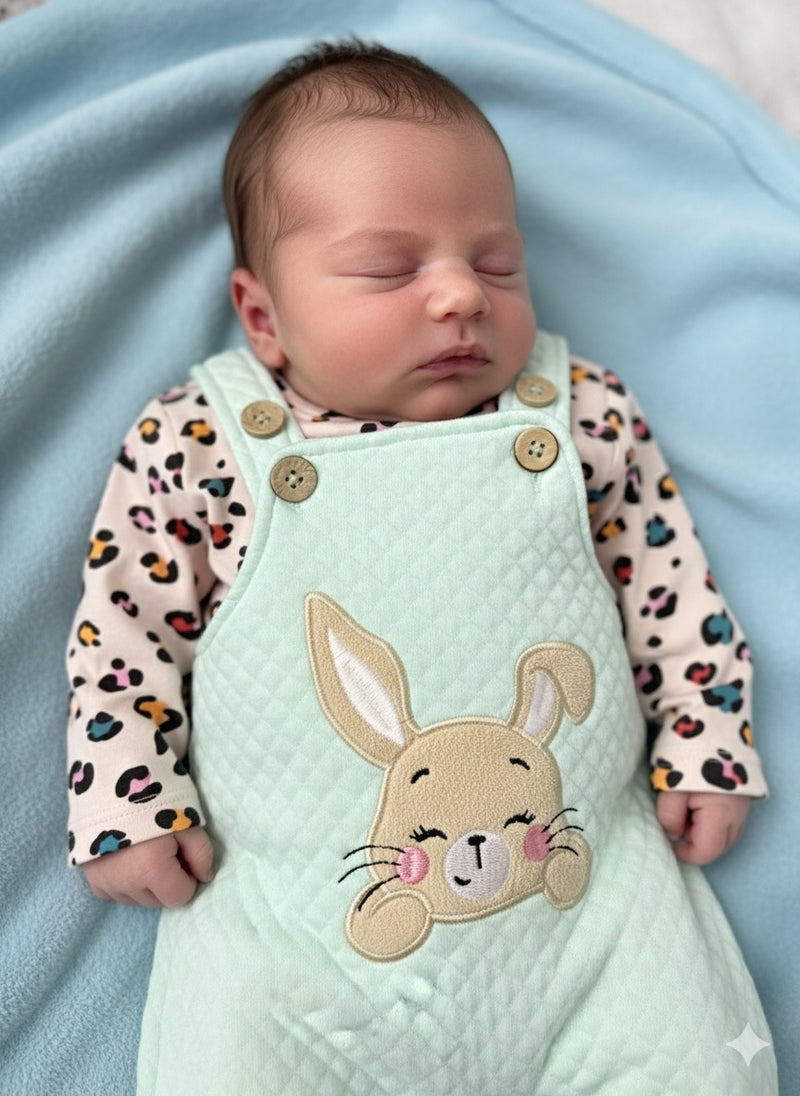 Pista Green - Full Sleeve Dungaree