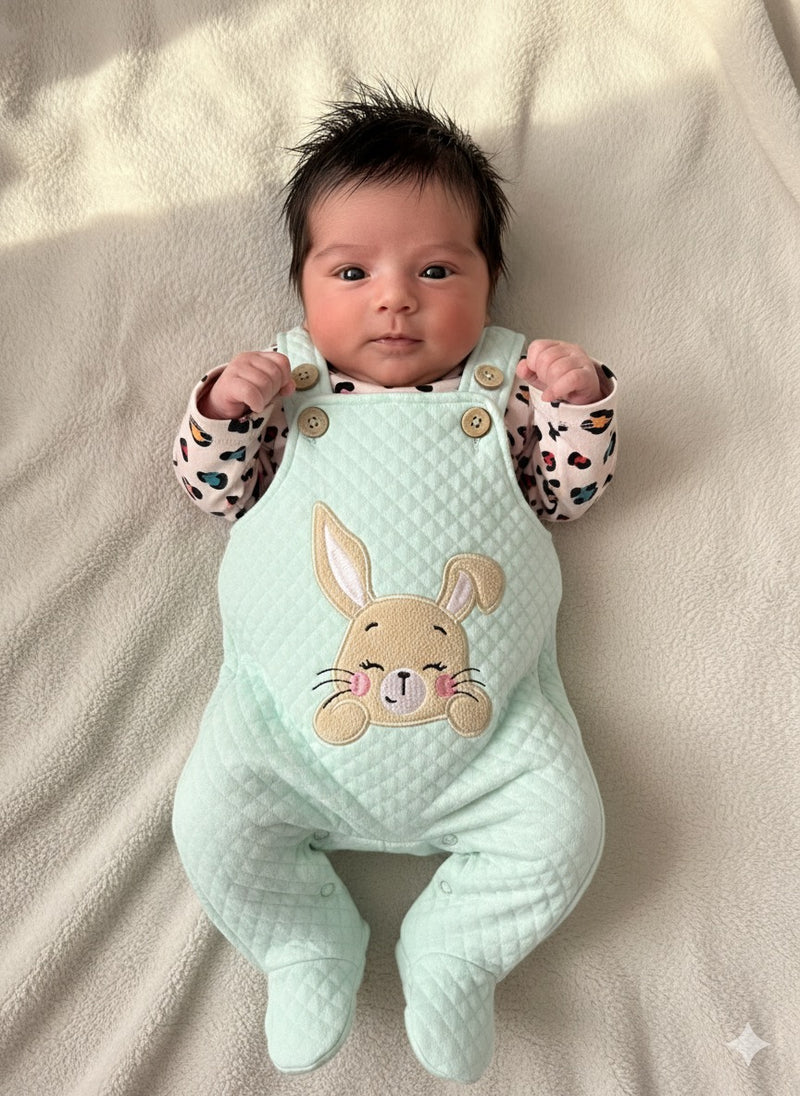 Pista Green - Full Sleeve Dungaree