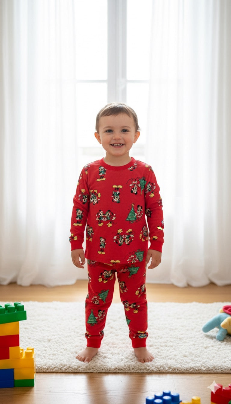 Premium loop net Christmas IN-0003- LoopKnit Pajama sets