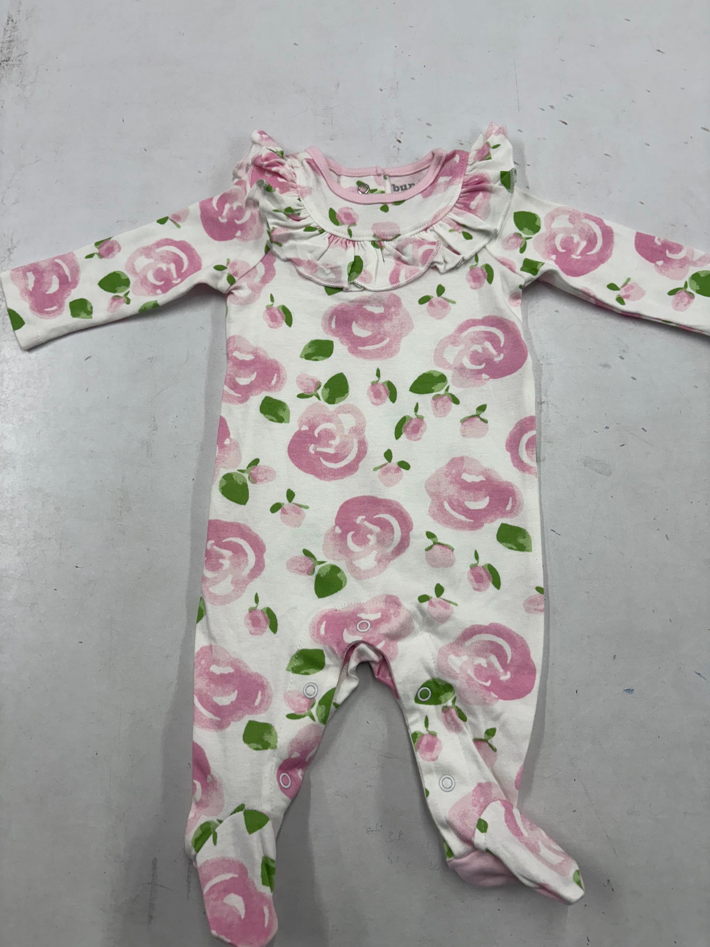 Pink & white Flower Baby full Jumpsuits