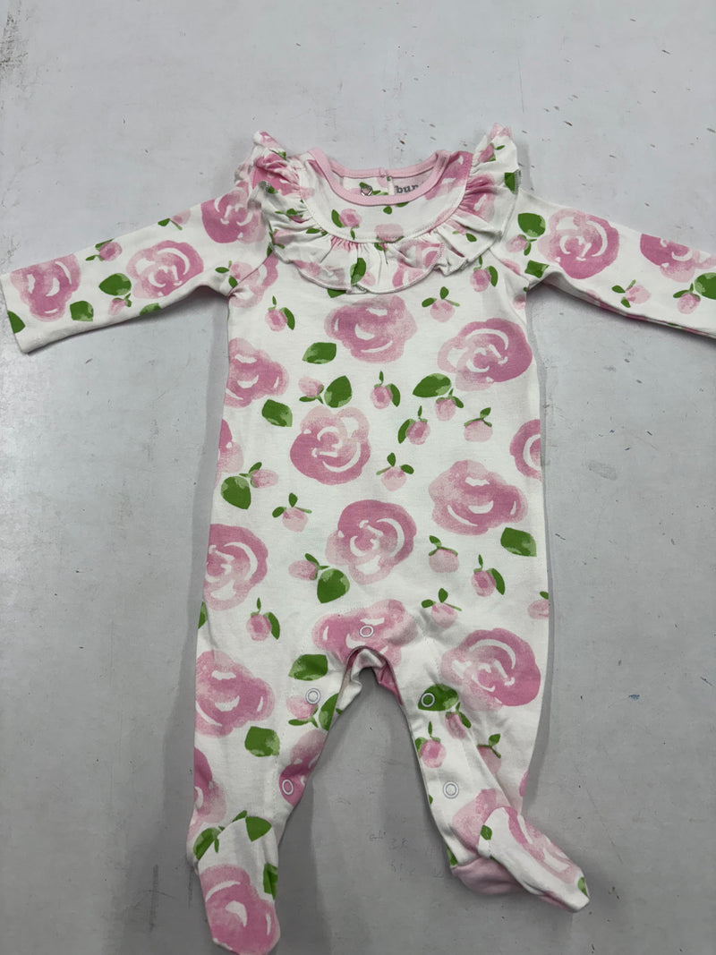 Pink & white Flower Baby full Jumpsuits