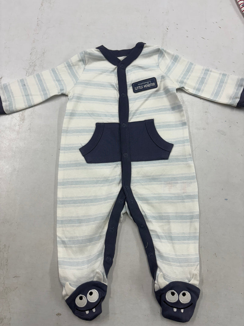 Sky & Navi blue Baby Full Jumpsuits