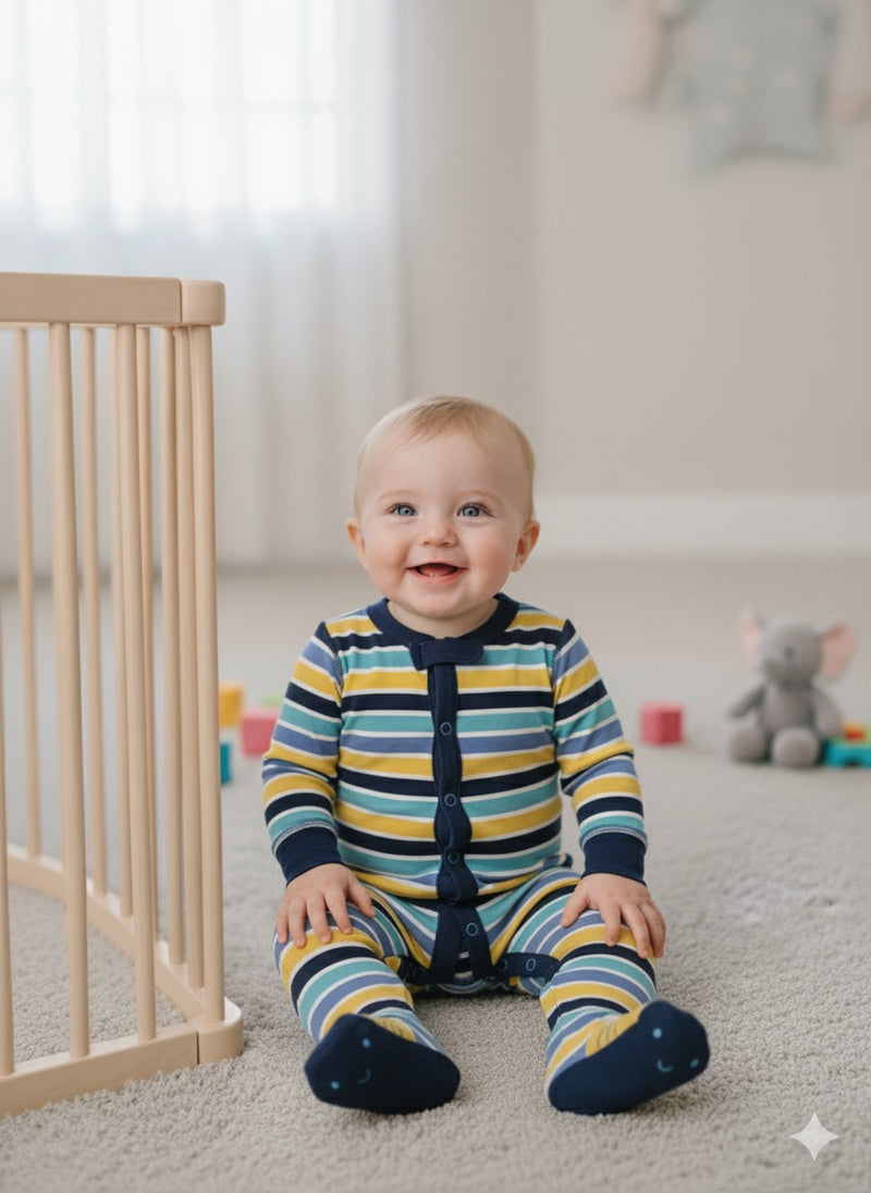 Multiple Strips -Baby Full Jumpsuits