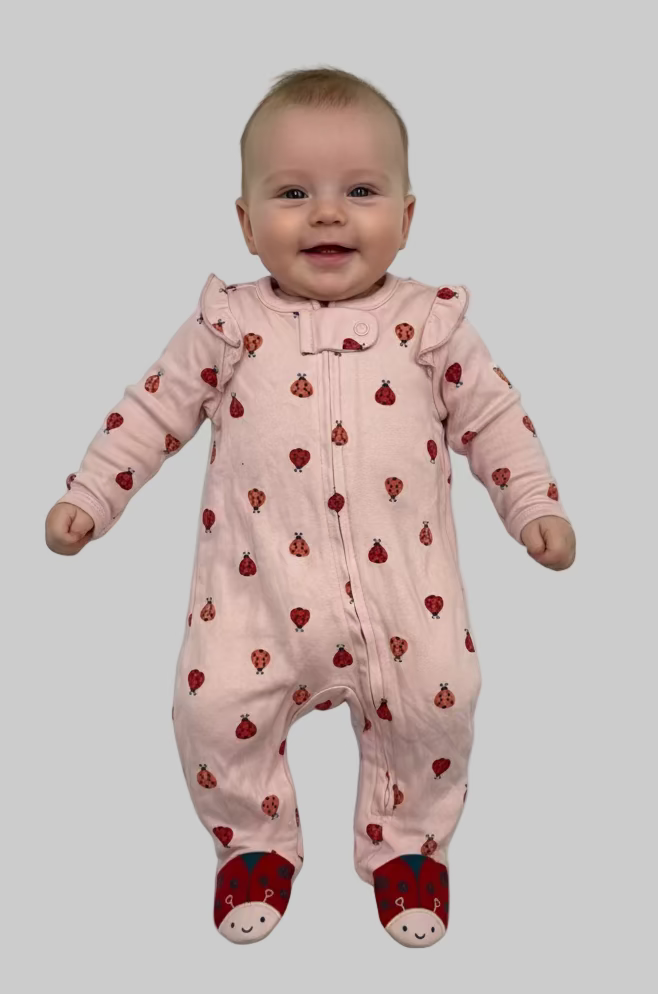 Pink bugs red🪲-Jumpsuit high quality