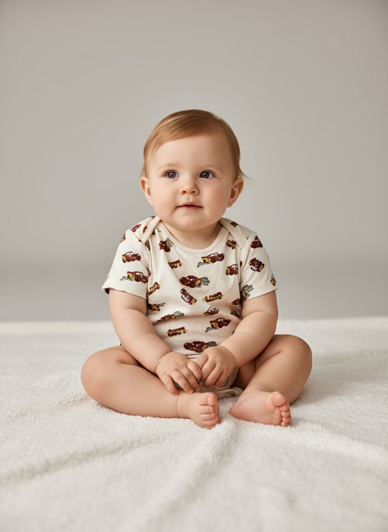 Red cars Romper