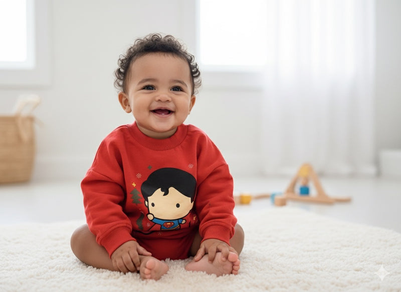 Red super man - sweater