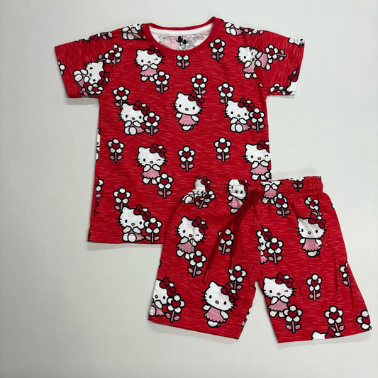 Red Kitty - Kids co-ords