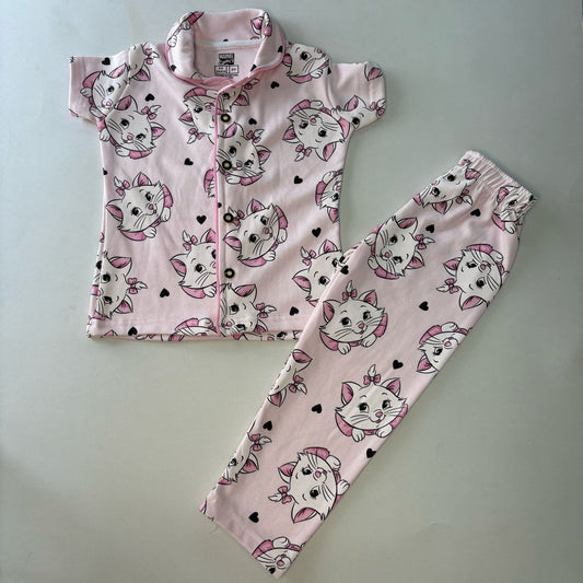 Cats - Kids Collar Night Suit