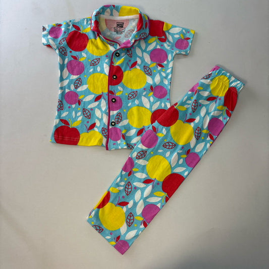 Apples - Kids Collar Night Suit