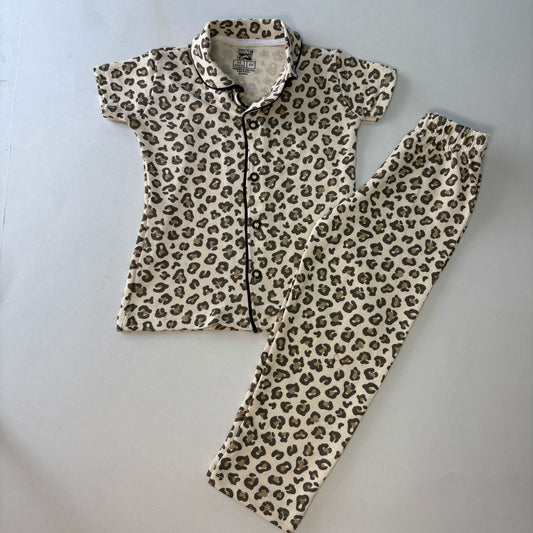 Leopard - Kids Collar Night Suit