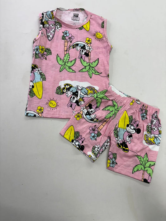 Mickey on tree - Sleeveless co-ords
