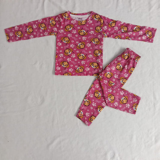 Kids Full Sleeve Set - DARK PINK