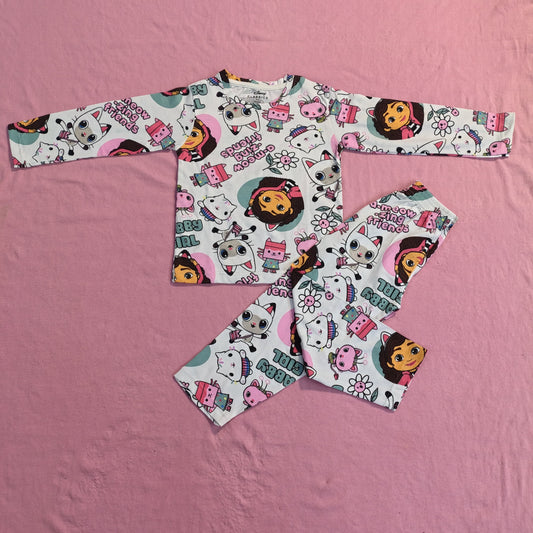 Kids Full Sleeve Set - WHITE & PINK