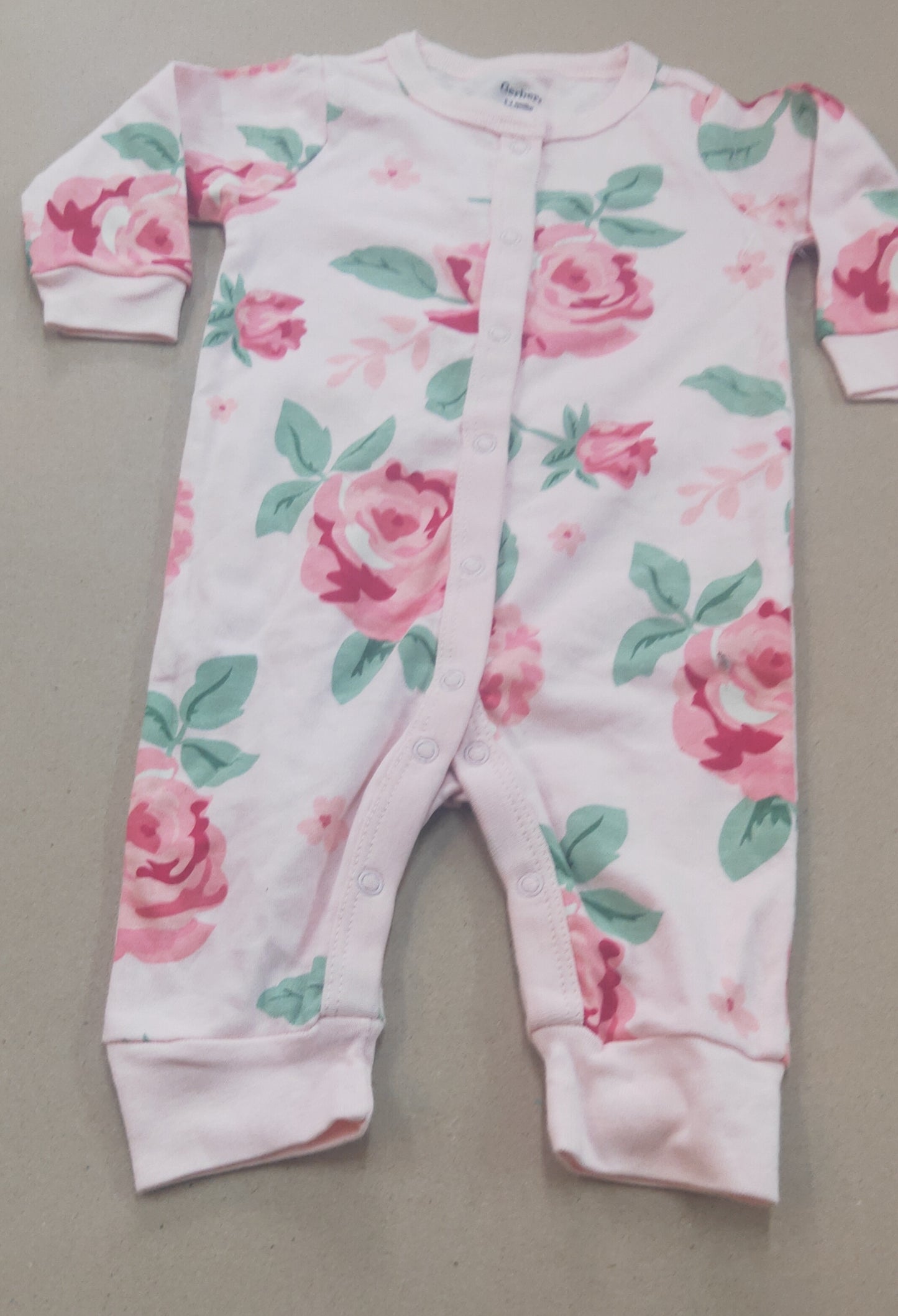 Baby pink rose 🌹 flower Baby High quality jumpsuit