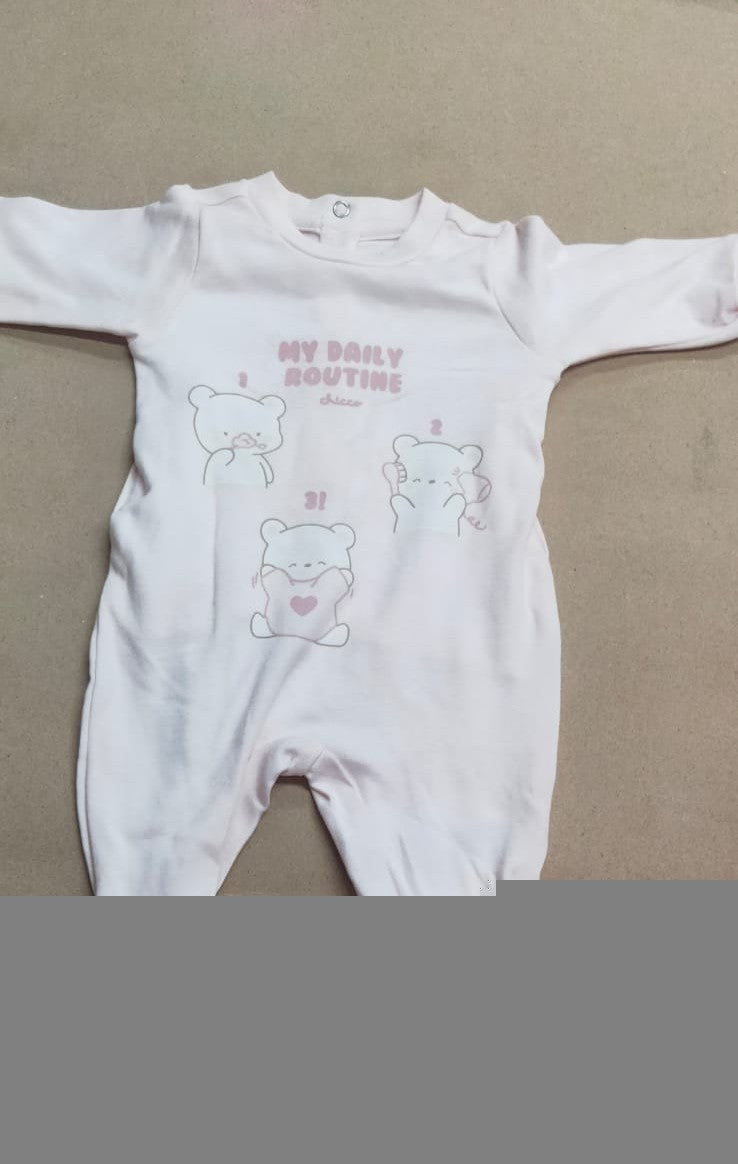 light pink daily routine teddy-Baby High quality jumpsuit