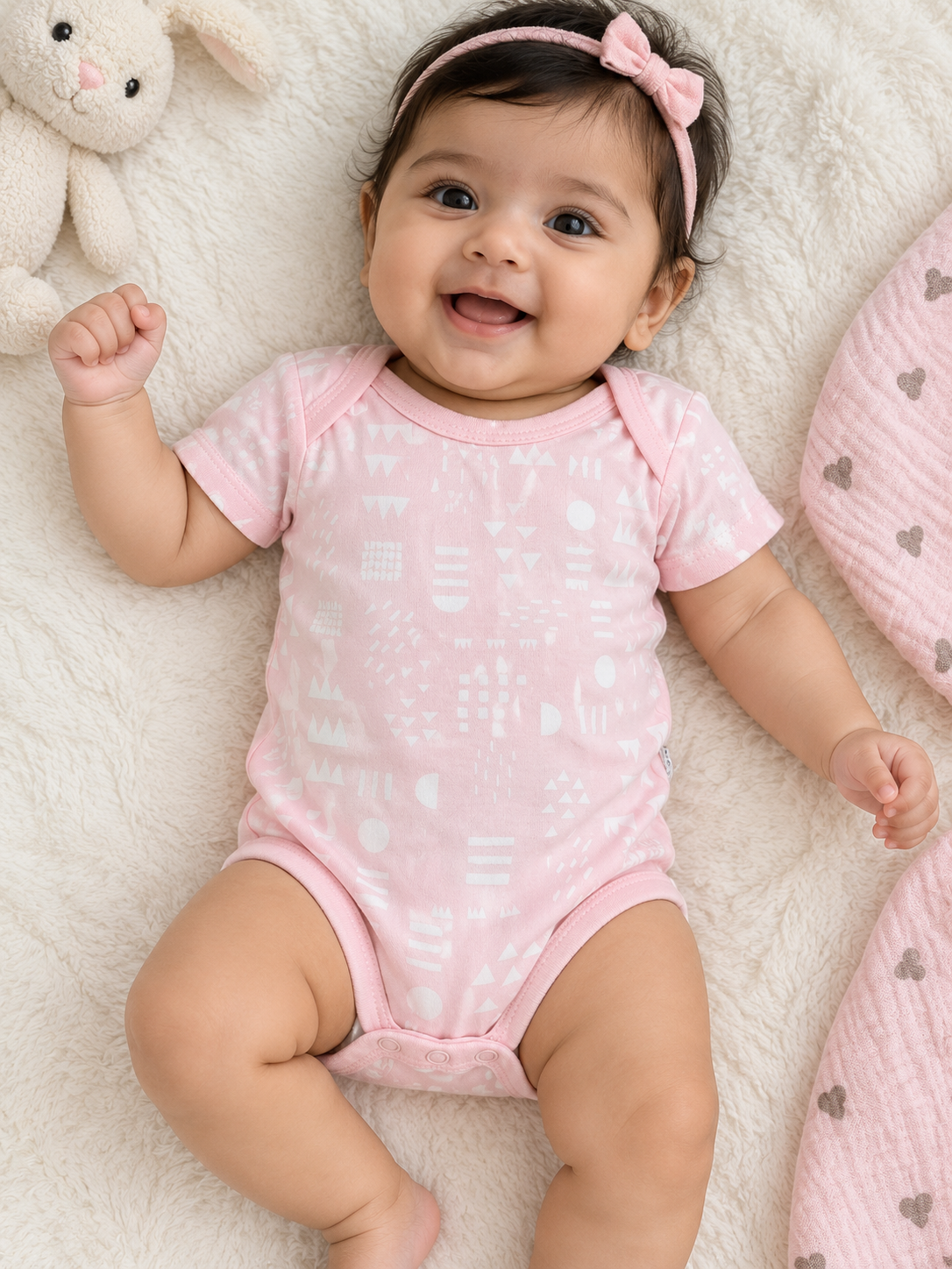 Pink baby Romper