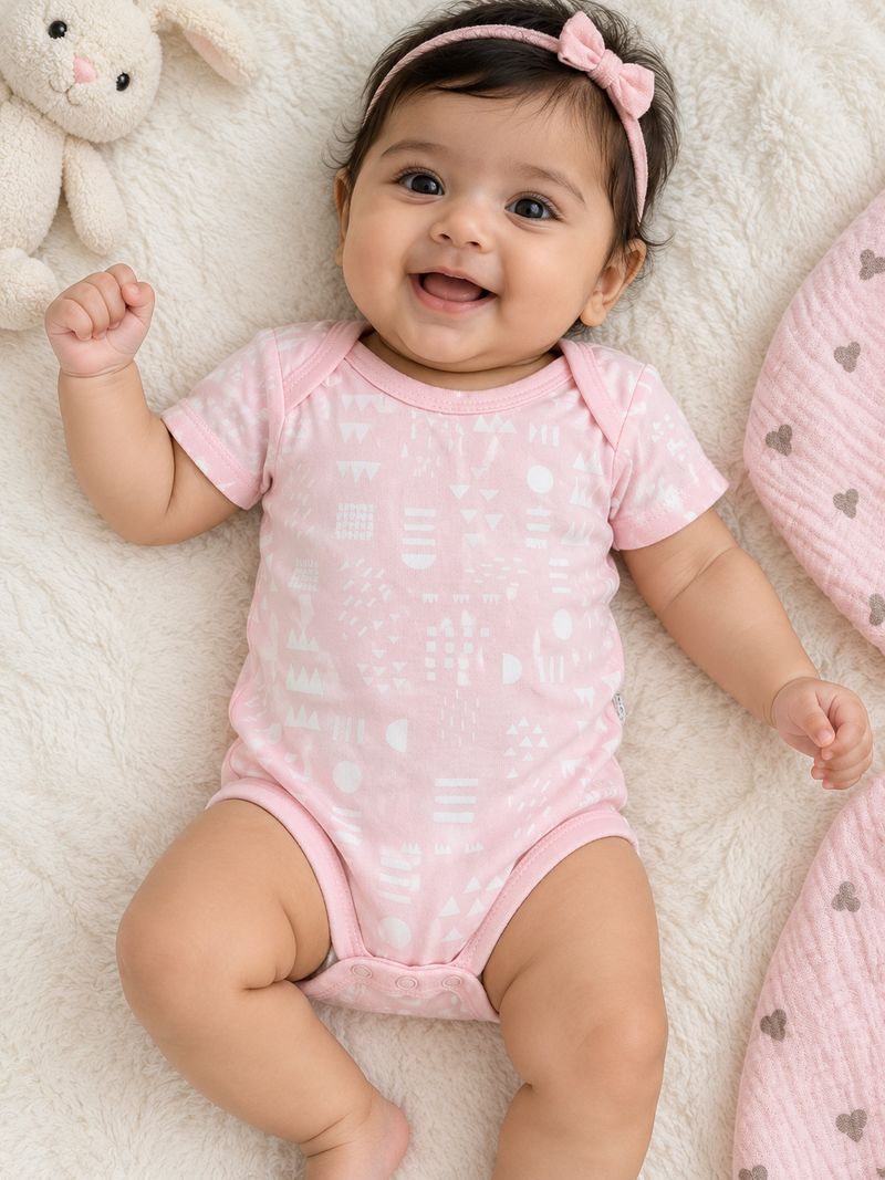 Pink baby Romper