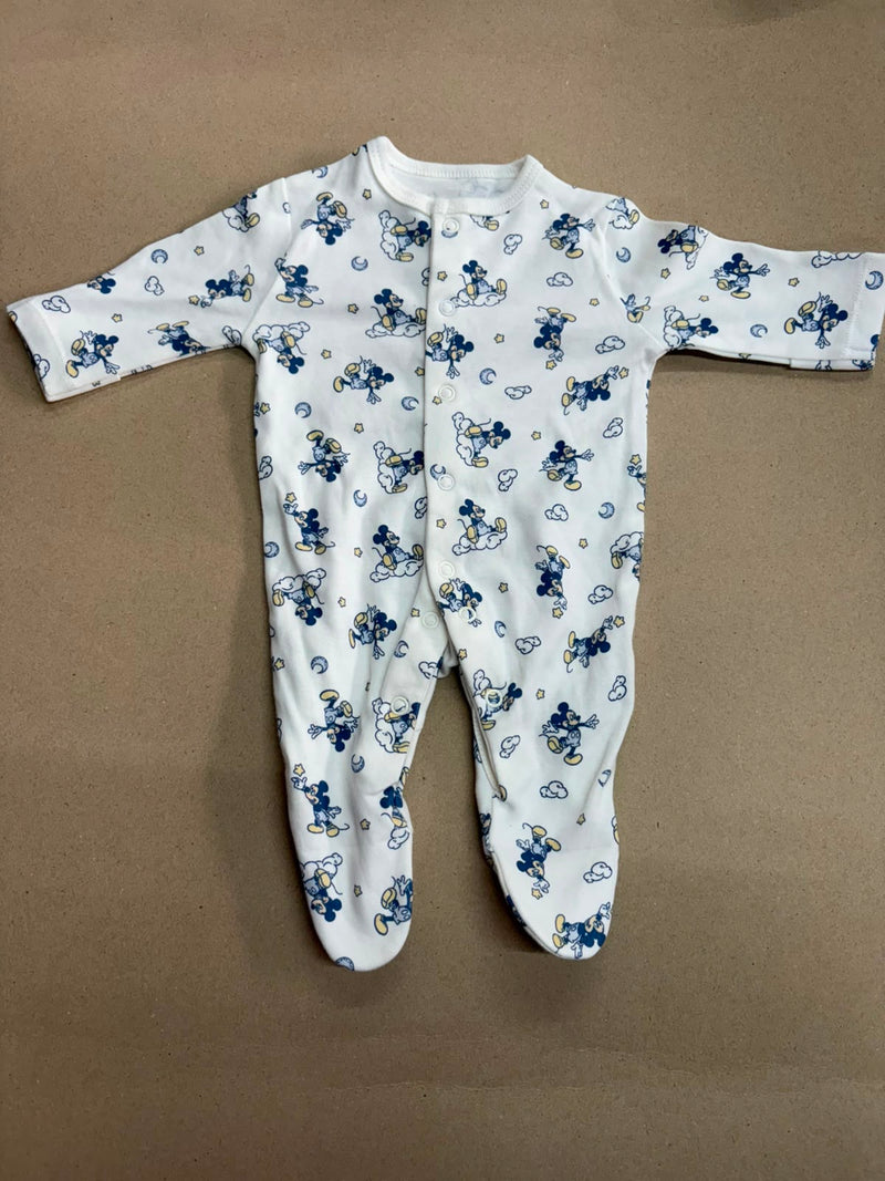 white mickey -Baby High quality jumpsuit