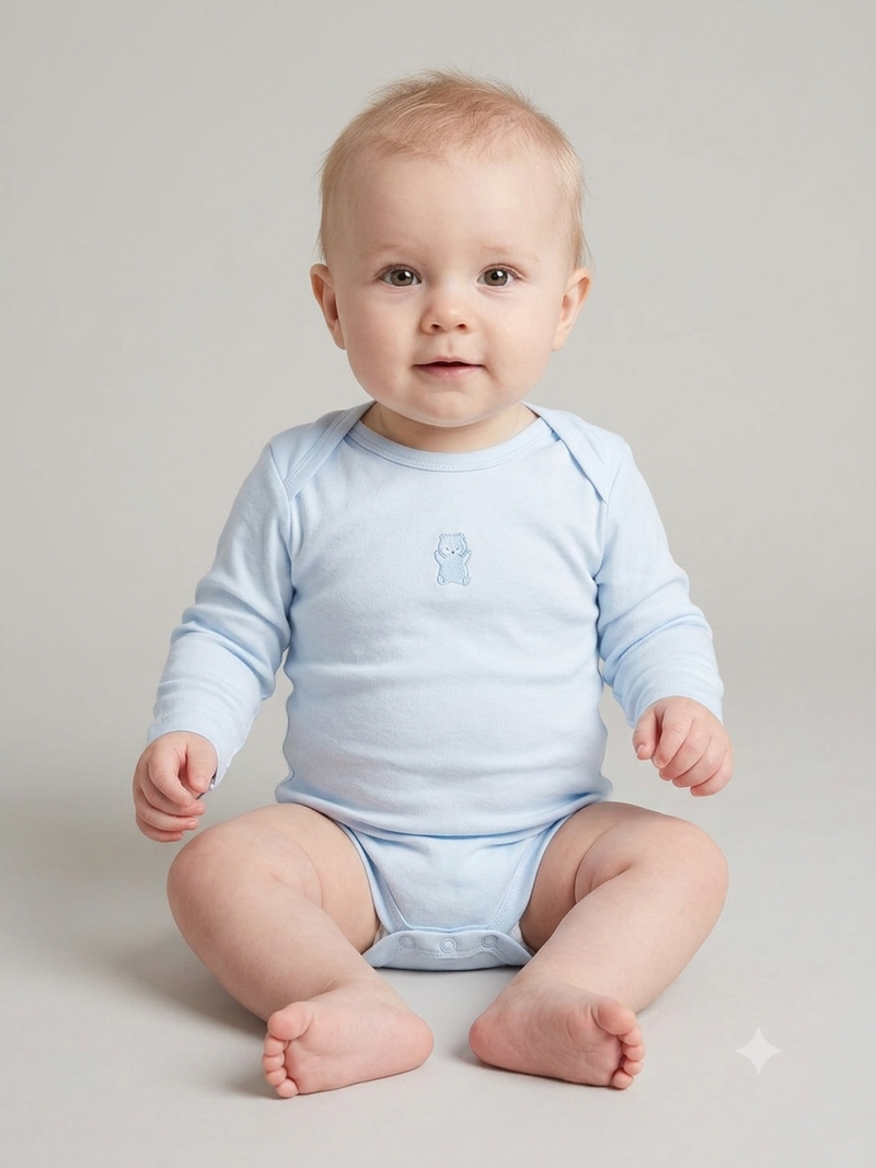 Ice blue teddy 🐻‍❄️ full sleeve Baby romber