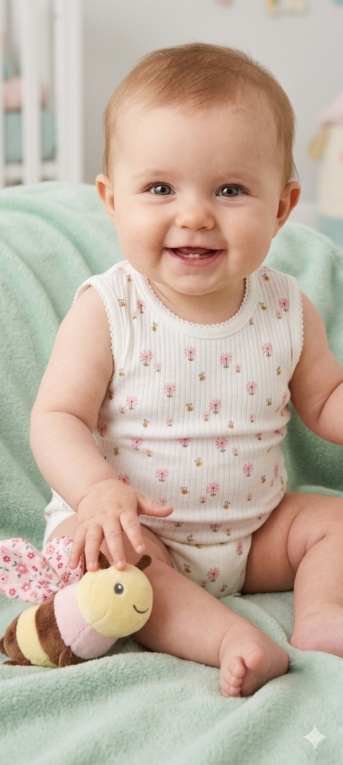White flowers Romper