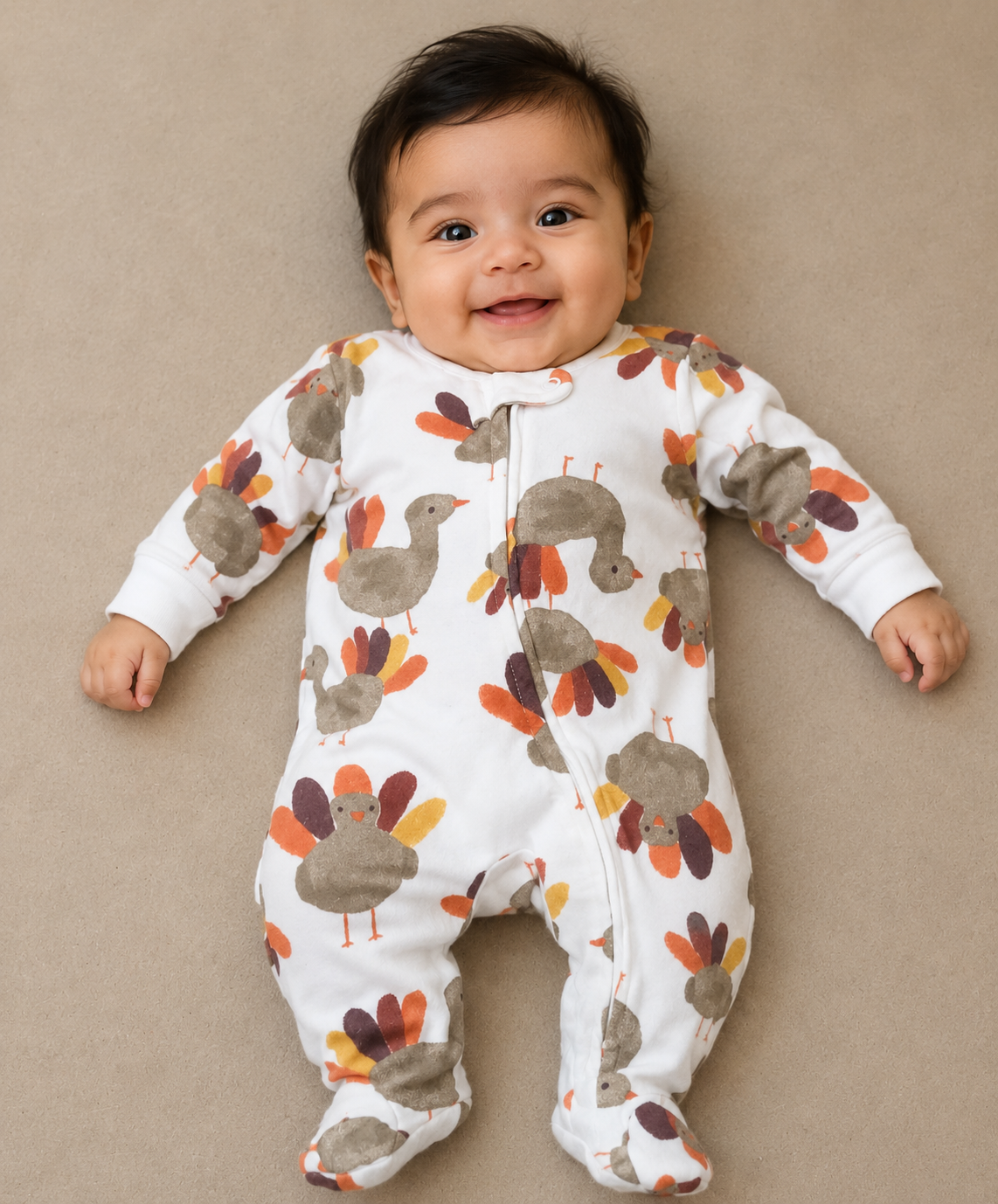 brown birds🐥 with shoe (zipper)-Full Jumpsuits