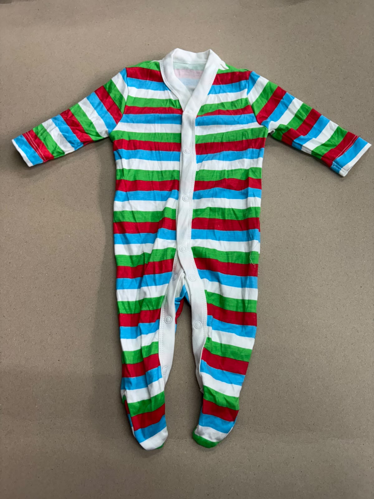 Multi colour line 💚❤️🤍🩵Baby High quality jumpsuit