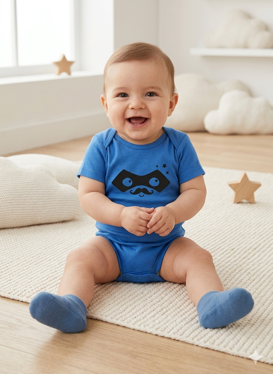 Blue- Baby Romper