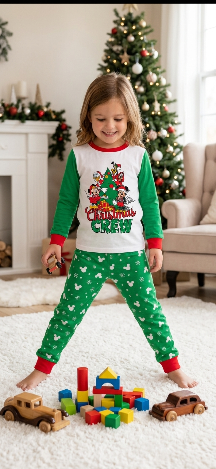 Christmas crew-Full Sleeve Pajama Set