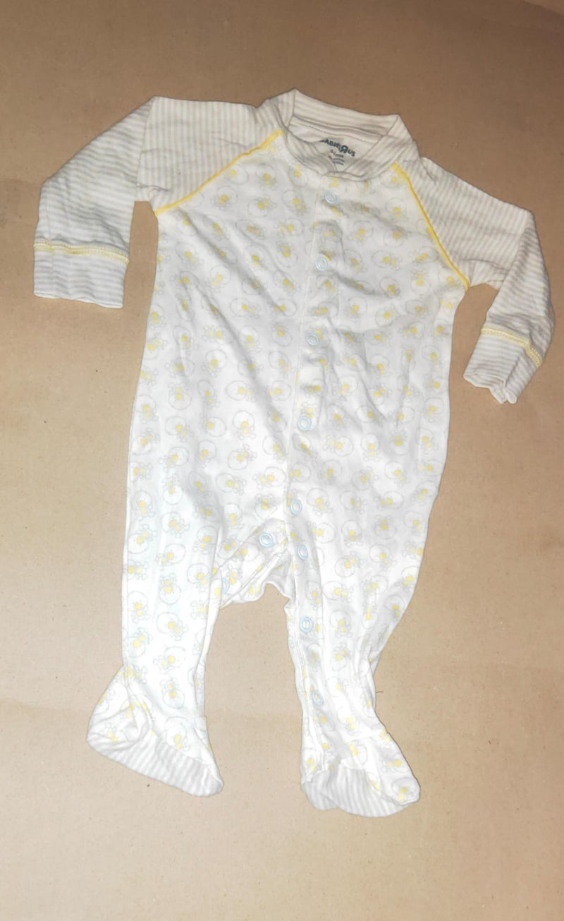 White &grey line chik 🐥🐥with shoe Baby high quality jumpsuit
