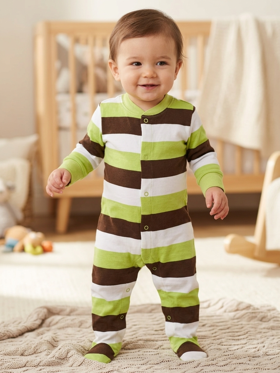 Green & brown & white with shoes Baby high quality jumpsuits