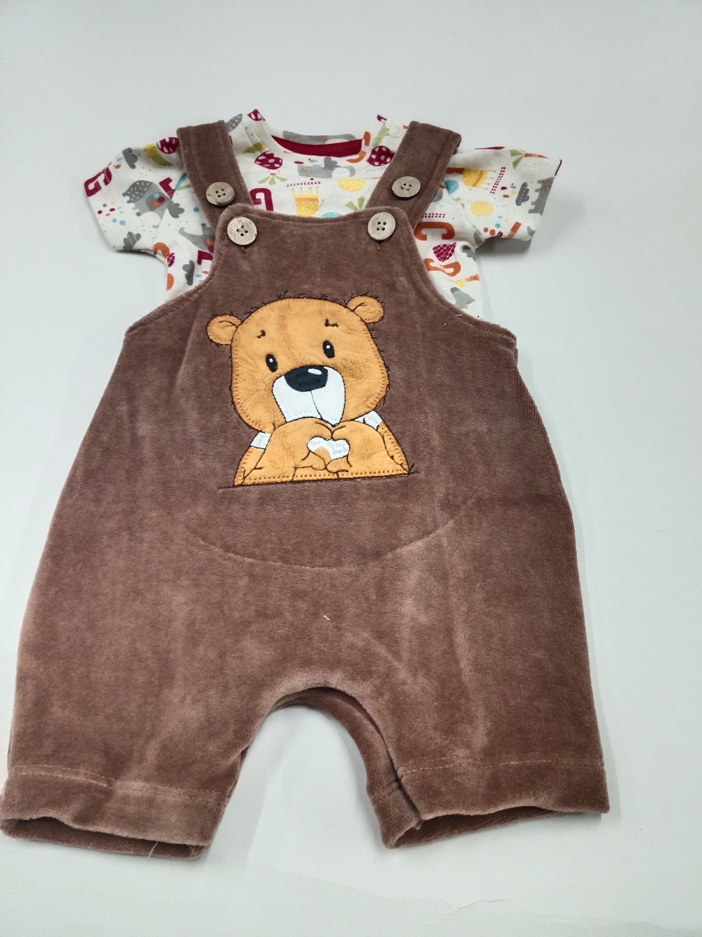 Brown - Baby Dungaree
