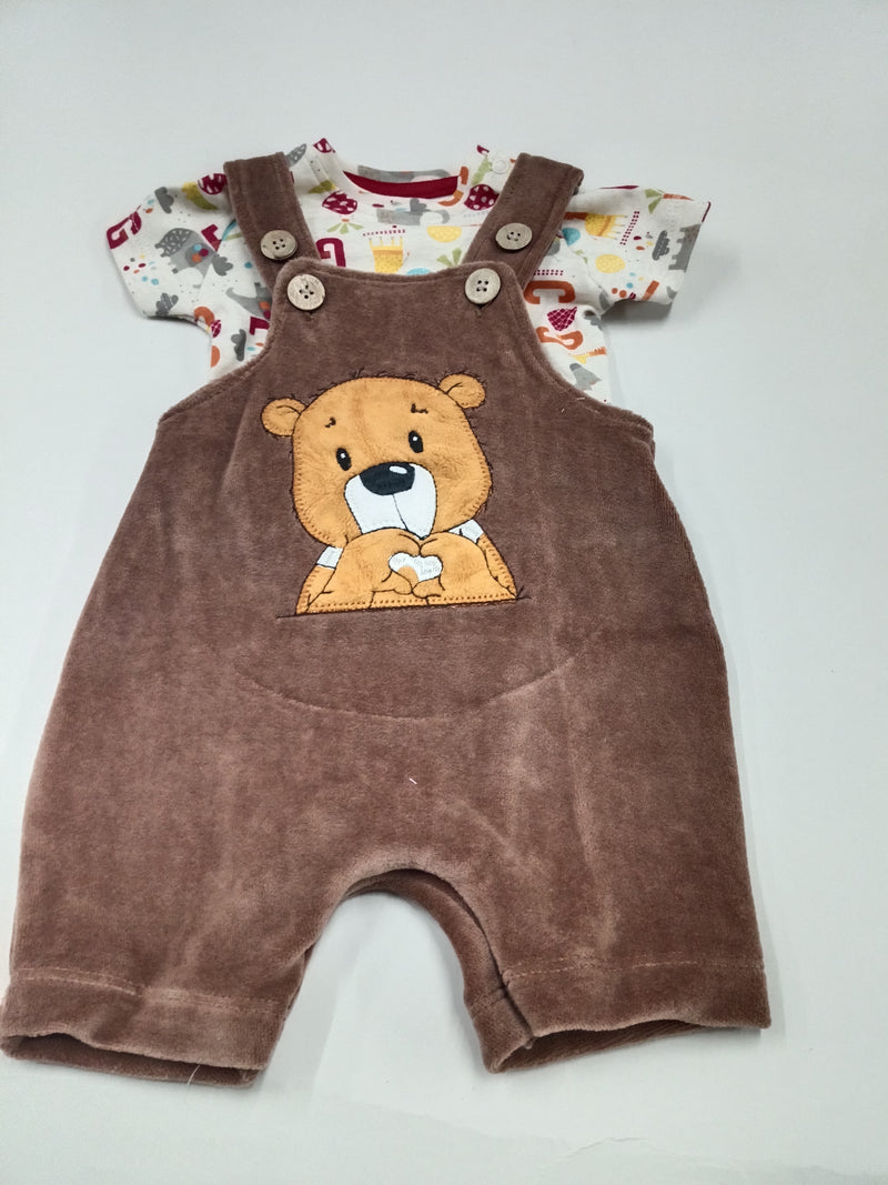 Brown - Baby Dungaree