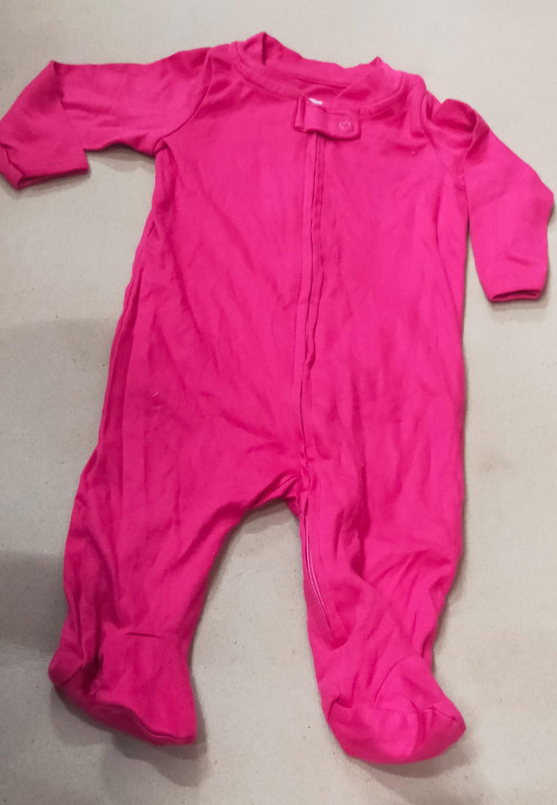 Plain dark pink ( zipper)With shoe baby high quality jumpsuit