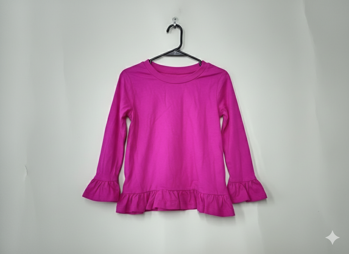 Dark pink - Baby full sleeve top