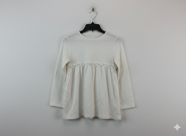 White-Baby Full Sleeve frock