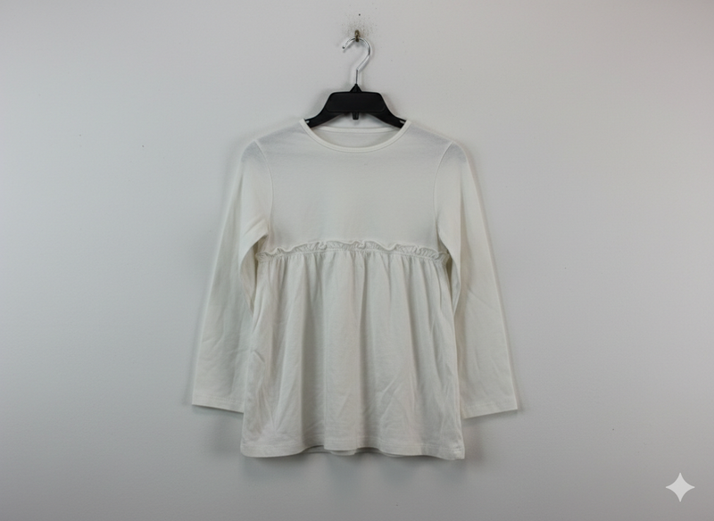 White-Baby Full Sleeve frock