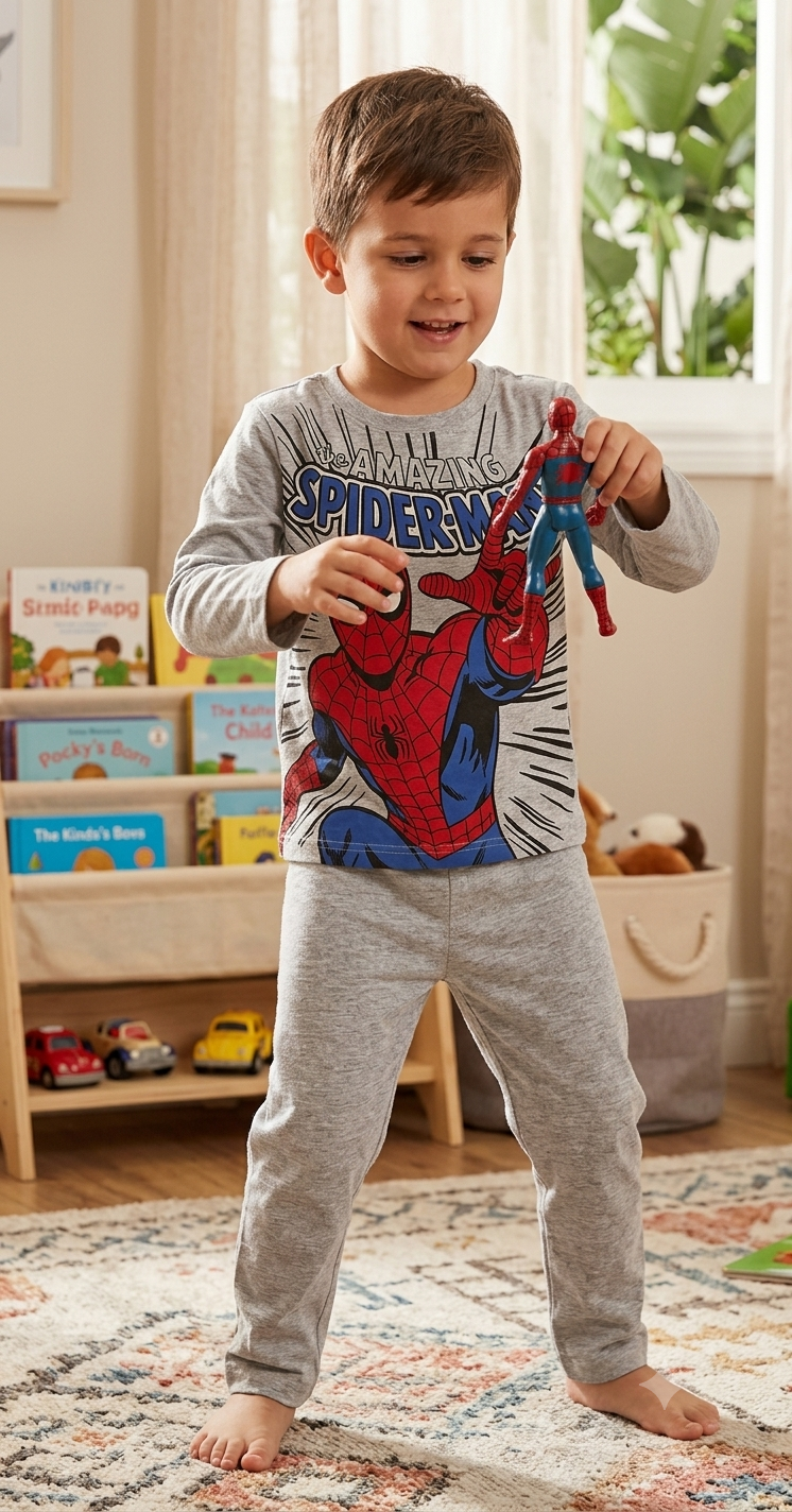 AMAZING SPIDER MAN-Full Sleeve Pajama Set