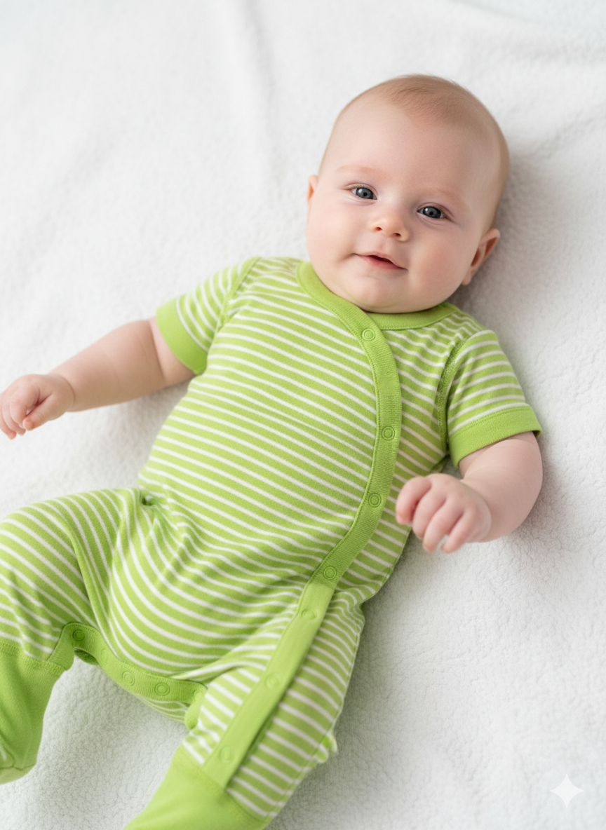 Green  -high Quality Baby Jumpsuit