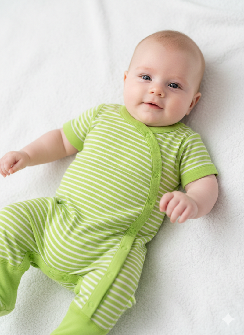 Green  -high Quality Baby Jumpsuit